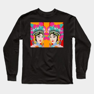 Cantonese Opera Twins #2 Long Sleeve T-Shirt